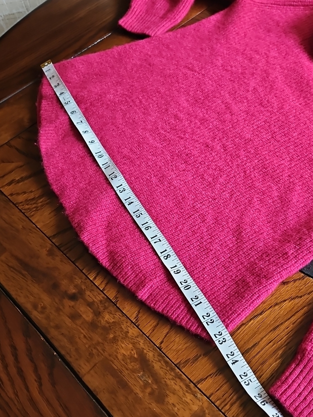 Tahari Pink Merino Wool Blend Cowl Neck Sweater XL - Picture 13 of 13